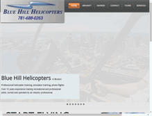 Tablet Screenshot of bluehillhelicopters.com